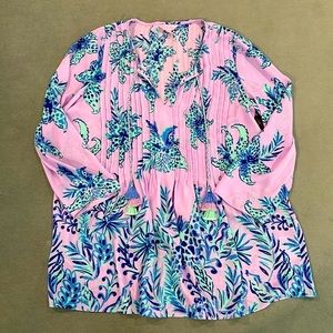 Lilly Pulitzer tunic with tassel detail